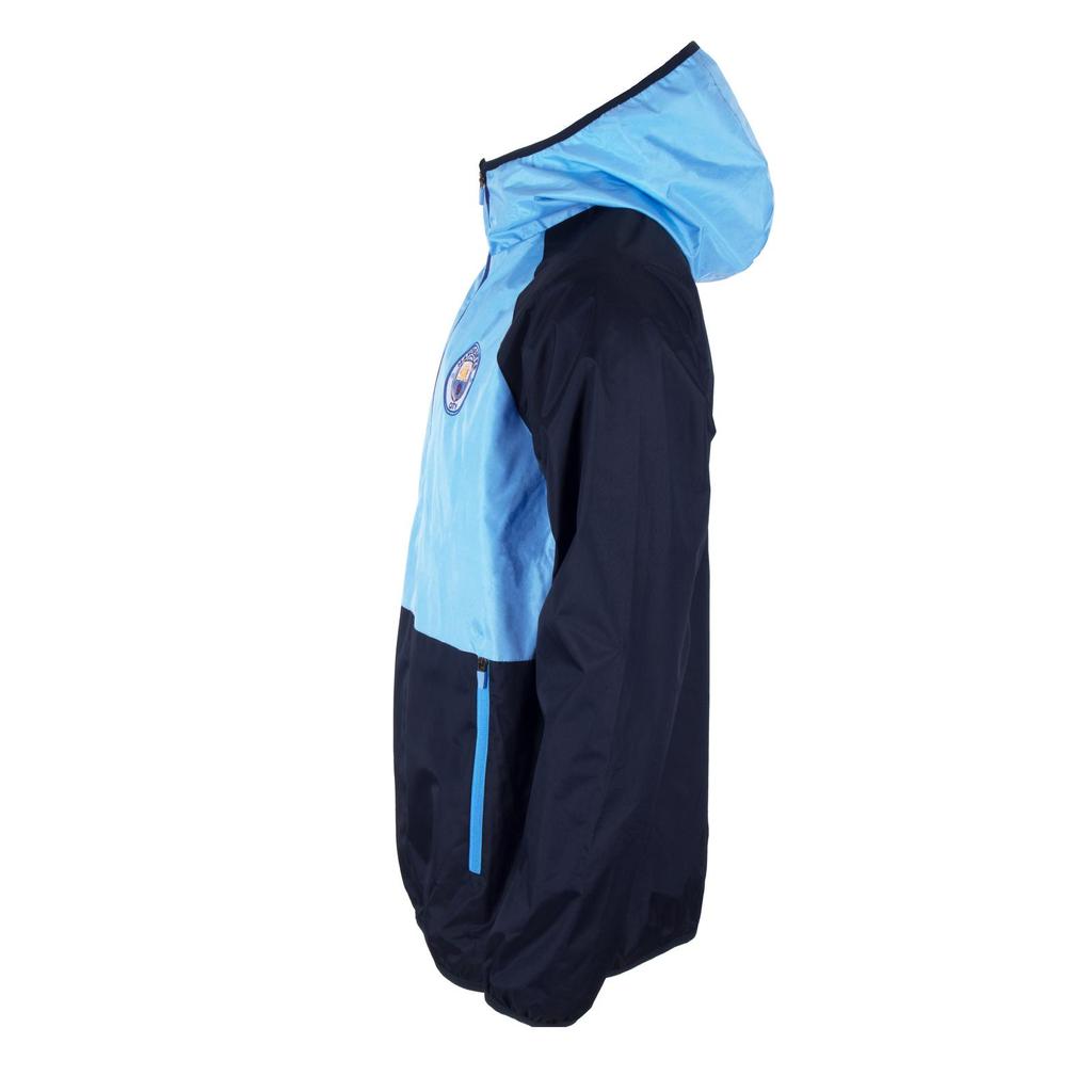 Manchester City FC Mens Crest Raglan Windbreaker