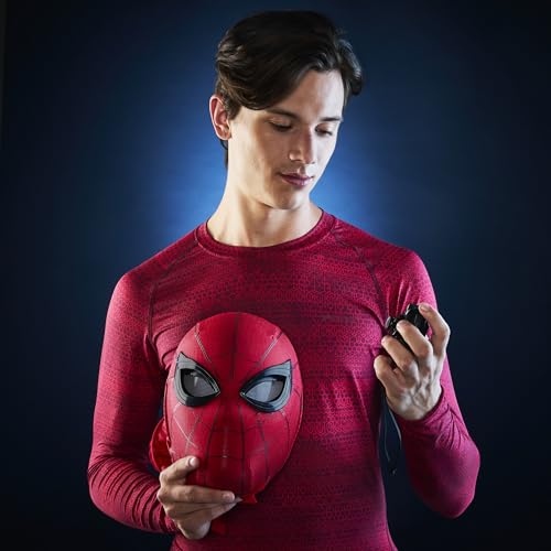 Hasbro Marvel Legends Serie „Spider-Man“: "Homecoming" Gesichtswechselnde Elektronische Maske, Premium Interaktive Rollenspielausrüstung (Erwachsene) G0633 Authentisch