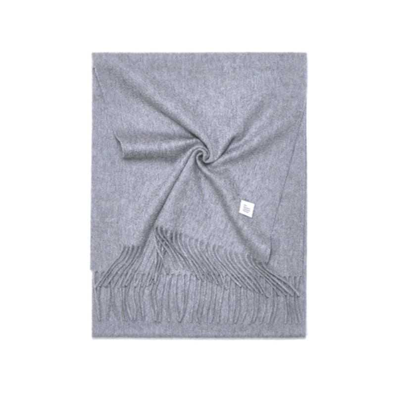Velsey Classic 100 Cashmere Muffler [LIGHT GREY]