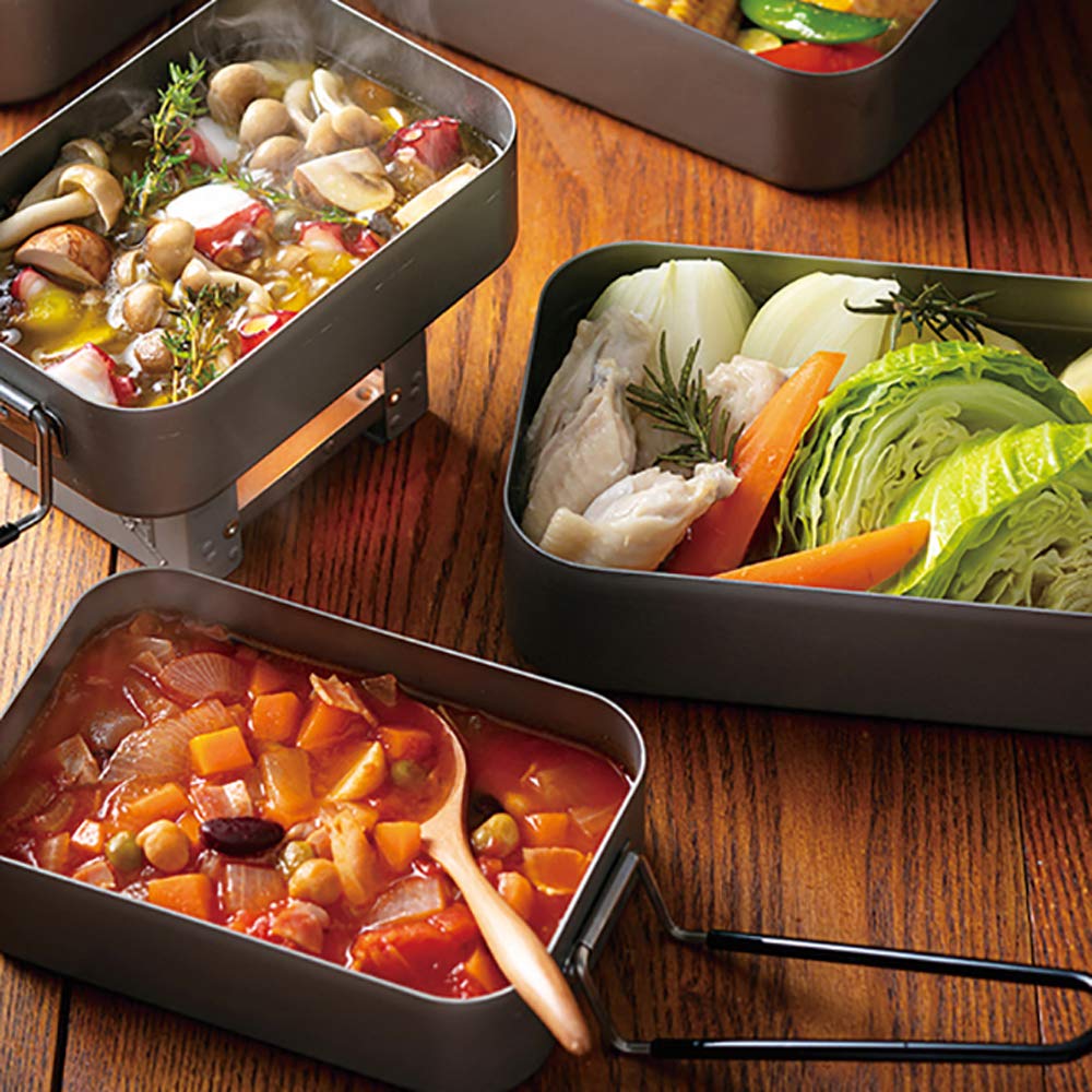 Skater Mestin No Seasoning Required Rice Bowl Outdoor 850ml Alumite Processed LIVE IN NATURE AFTM8-A Main Unit Recipe Included