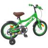 vidaXL Children's Bike 12 Inch for Children Aged 2 to 4 Years Green