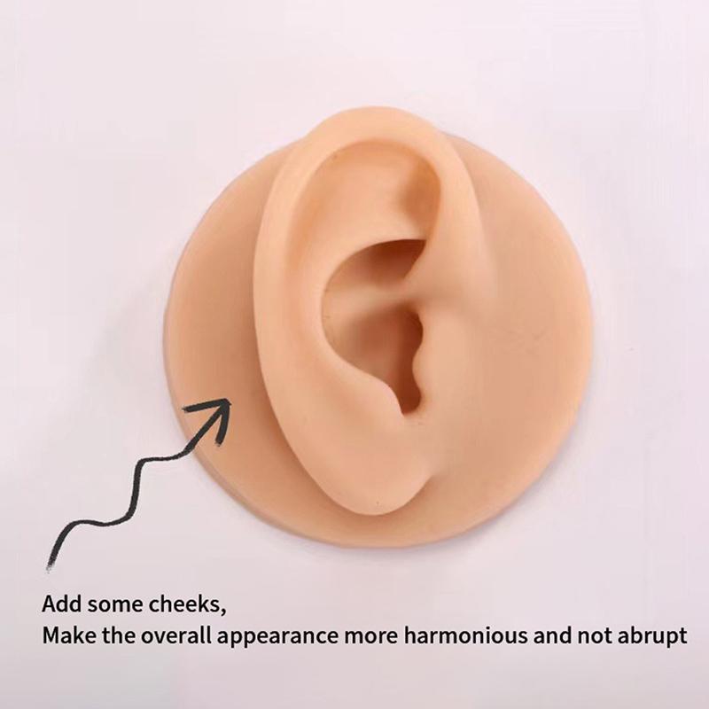 1:1 Silikon-Ohrmodell, professionelle Praxis-Piercing-Werkzeuge, Schmuckanzeige
