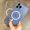 Applicable To Apple 13Pro Protective Case 15magsafe Magnetic 14 Hard Shell IPhone 16 Mobile Phone Case Transparent