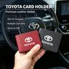 Car Driver License Holder Card Bag Business ID Passport Wallet For Toyota GR Corolla Yaris Aygo Prius RAV4 Crown CHR Camry Auris KT7