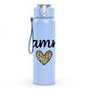 1PC Grammy Heart Letter 750ml Color Plastic Sports Water Bottle Leakproof Flip Straw Lid Suitable for Sports Office Home Use