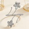 European and American Personalized Retro Women's Armband with Small Pink, White, and Green Flower Design