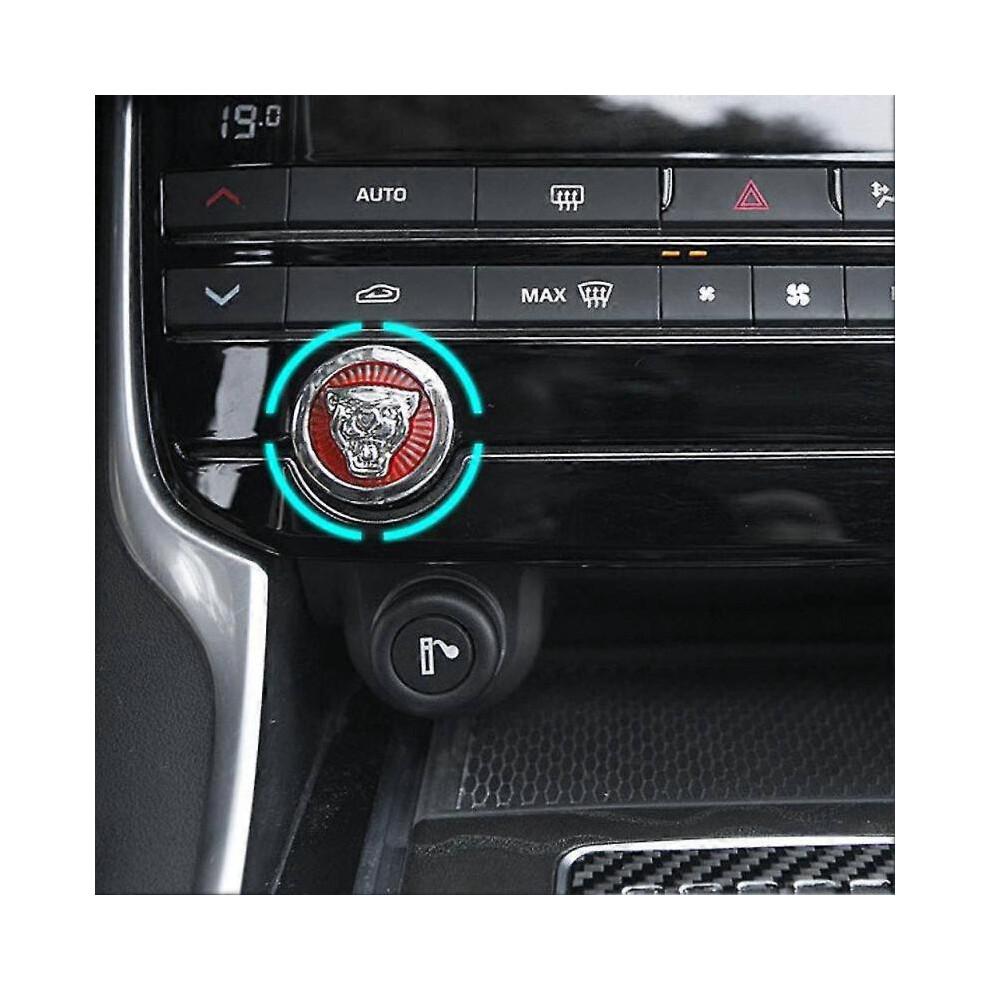Button Start Center Control Switch Knob Head Decorative Sequin Cap Cover Decal Trim Fit for Jaguar Xfl Xe Xel Xj Xjl F-pace F-type