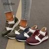 Fashion Plus Size 44 Fashion Sports Shoes for Women Comfort Wedge Casual Shoes Outdoor Versatile Woman Anti Slip Lace Up Running Shoes