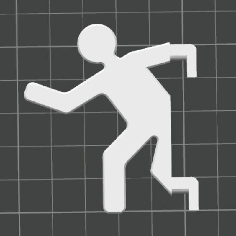 

3pcs Human-Shaped Hooks | Fun Little Character Design Hooks | Black And White Minimalist Style | Pegboard Storage Accessories