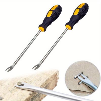 UV Type Screwdrivers Nail Puller Nail Driver Pry Tools Nail Remover 260mm for Home Repair Tools Workshop Hand Manual Tools