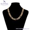 A00859717 Xuping Jewelry Dubai 18K Gold Plated Personality Elegant Cuban Chain Cool Trend Couple Necklace