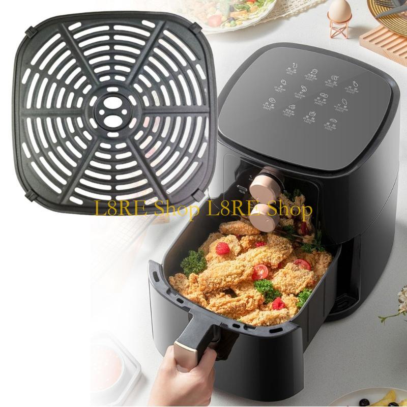 L8RE Metall-Heißluftfritteusen-Platteneinsätze 6QT Metall-Heißluftfritteusen-Pad Kohlenstoffstahl-Heißluftfritteusen-Zubehör Geeignet zum Backen und Kochen