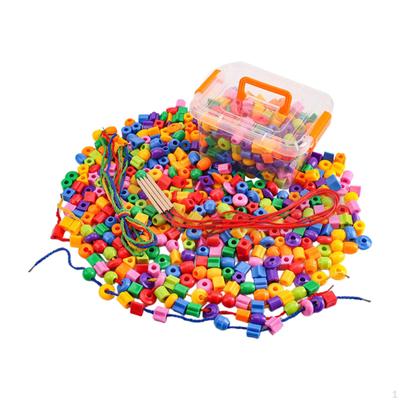 Conjunto de Contas para Amarrar com Blocos de Padrão Brinquedo de Habilidades Motoras Finas para Crianças de 3 4 5 Anos 160