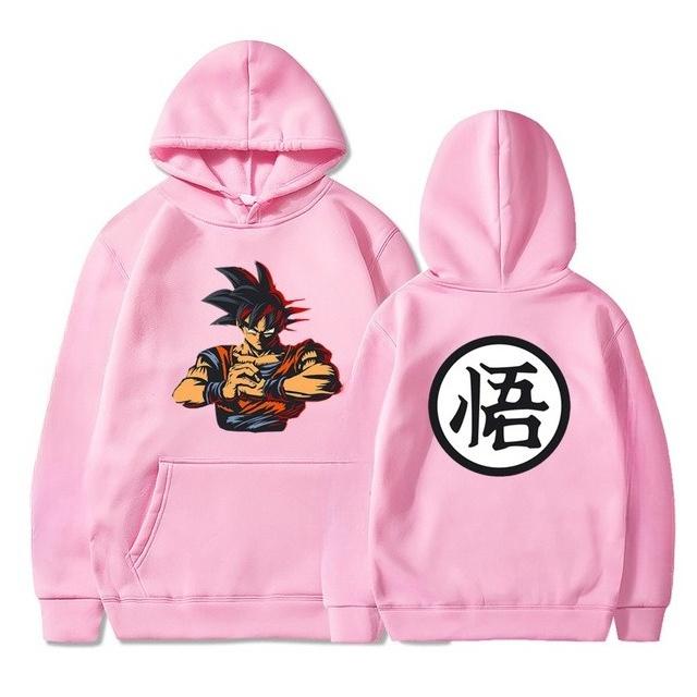 

DragonBalls Goku Spring Autumn Hoodie Fashionable Comfortable Warm Sports Men s Casual Outdoor Hoodie 2XL рожевий