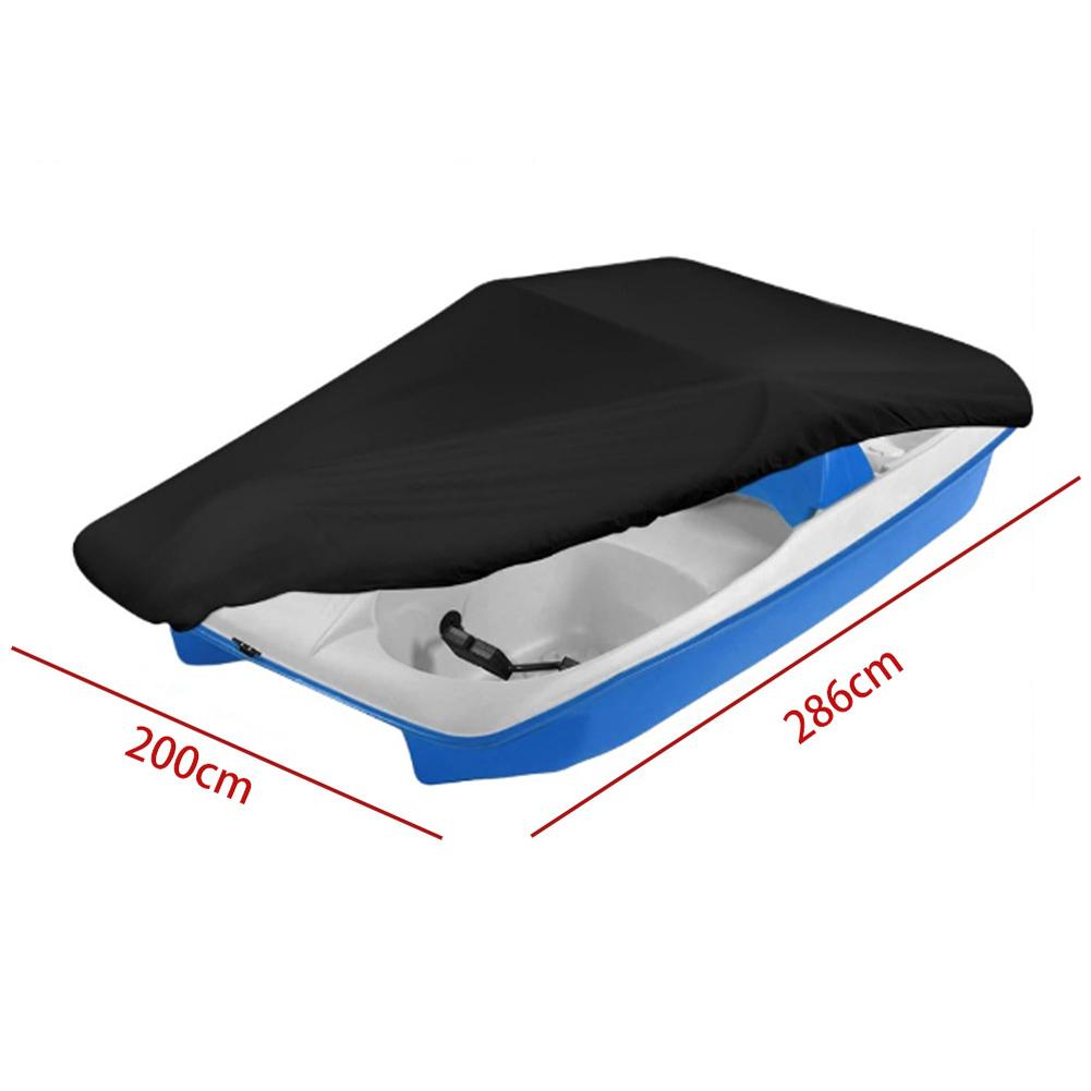 Waterproof Paddle Boat Cover Designed for 3-Person and 5-Person Models with Adjustable Support Pole and 210D Oxford Fabric