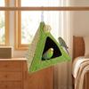 Breathable Net Summer Cooling Nest Triangular Bird Hammock Bird Hanging Tent  Hiding House
