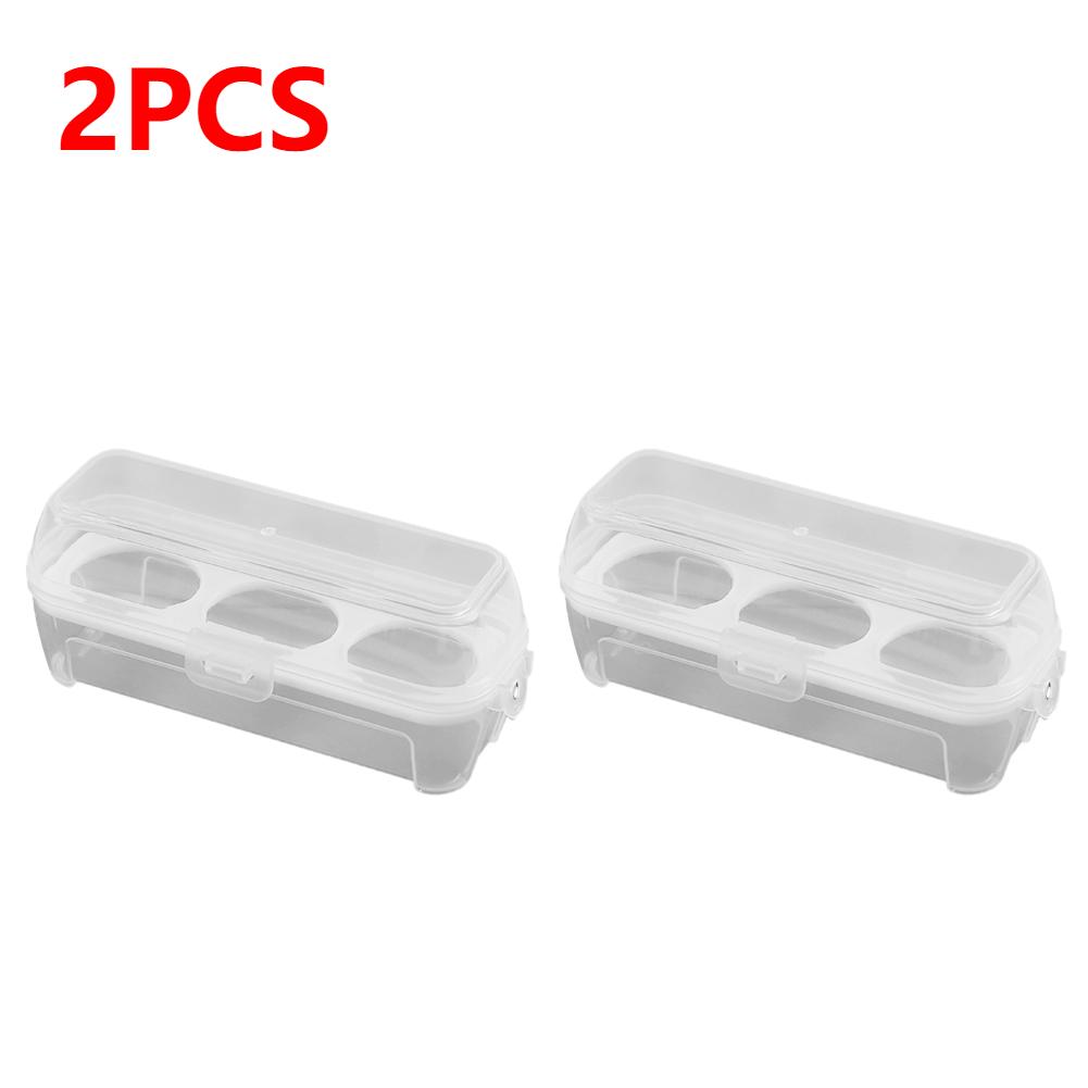 3/4/8 Grids Eggs Case Transparent Egg Box with Lid Kitchen Organizer Shockproof Portable Egg Holder for Outdoor Camping Picnic
