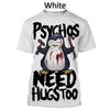 Crazy Penguin 3D Printed T Shirt Short Sleeve Summer Crime Penguin Text Print Fashion Unisex Harajuku Style Street T-Shirt Shirt