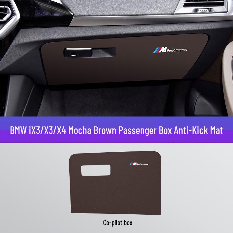 

BMW X3G01/X4G02 Anti-Kick Door Pad, Red & Brown Interior Protector