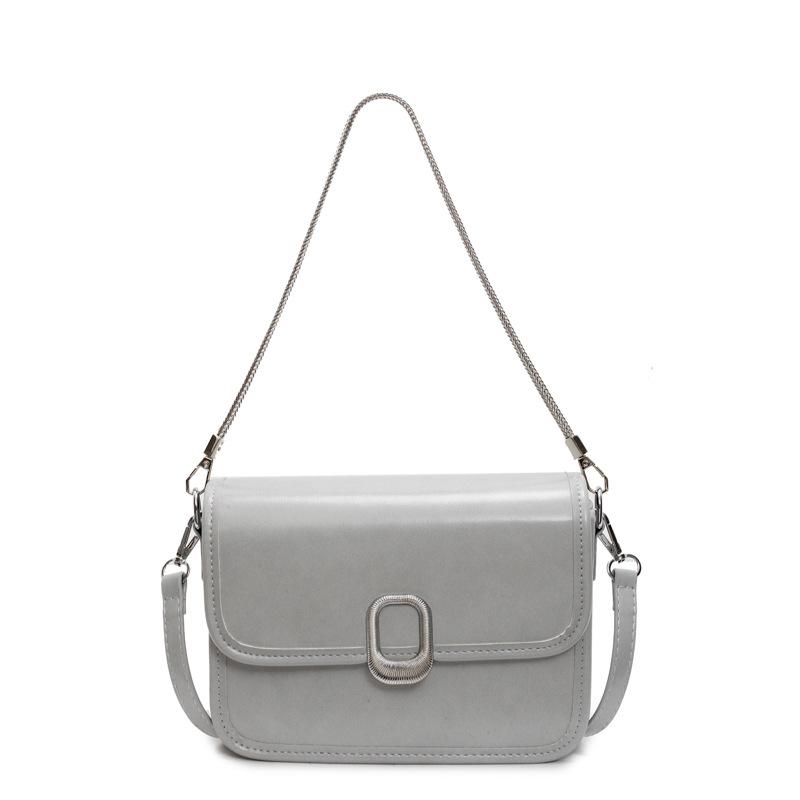 

Bag Women s New Fashion Casual Versatile Shoulder Bag Crossbody Small Square Bag серебряный
