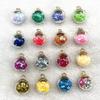10pcs 16mm Colorful Transparent Ball Glass Star Charms Pendant Find Hair Accessories Jewelry Charms Earring