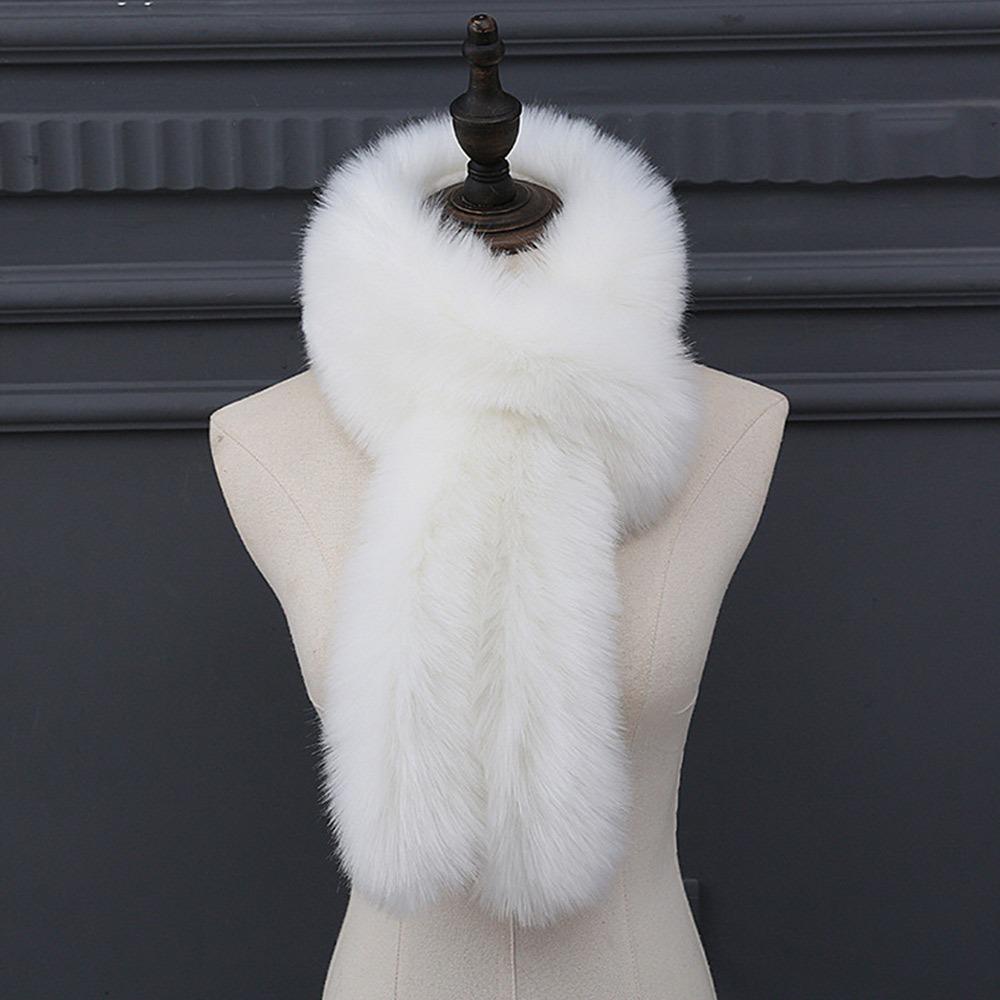 Warm Women's Collar Scarf Faux Fur Fur Collar Scarf Wrap Korean Neck Warmers
