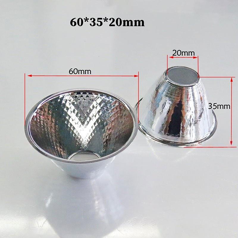 1 Piece 20-126Mm 15-120 Degree Lampshade Reflective Bowl For Diy Light Optical Led Aluminium Reflector Cup For Cob Lamp Bead