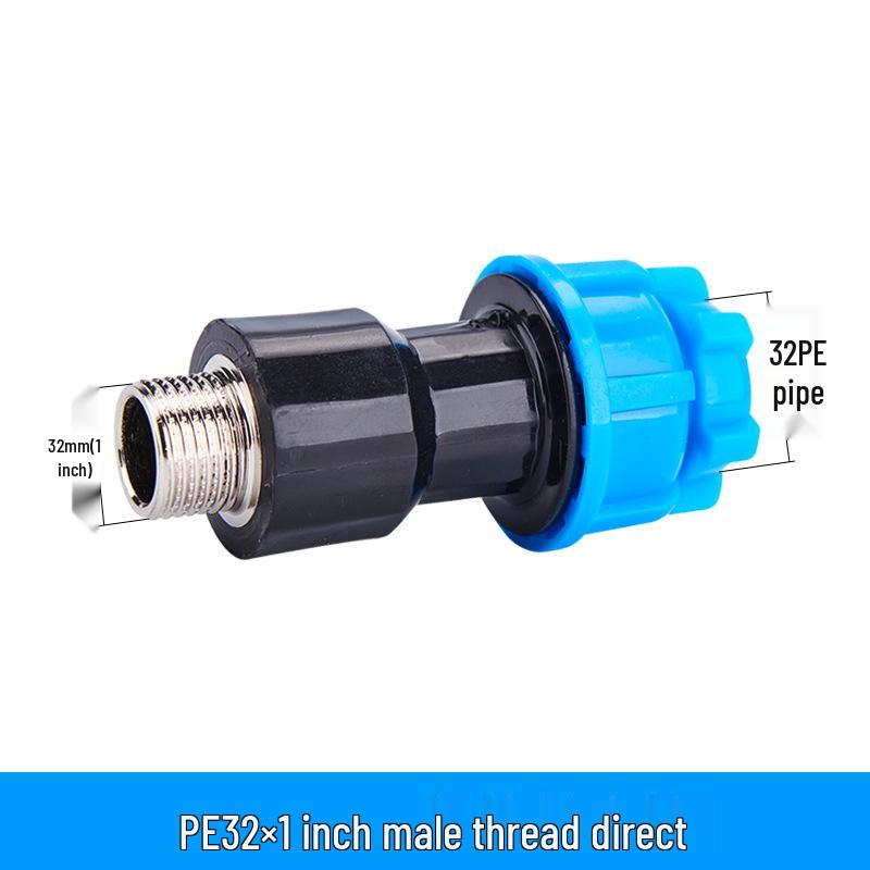 PE Quick Connect Water Pipe Fittings: 4-Point, 6-Point, 25mm Direct Tap Union