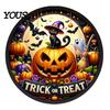 Halloween Themed Party Decor LED Glowing Hanging Decor, Acrylic Window Ornament with Light, Spooky High-quality Signage Sign for Door Wall Haunted