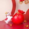 2026 Chinese Horse New Year Decor Red Envelope Resin Desktop Ornament Cute Lucky Horse Figurine Wealth Fortune Home Office Decor