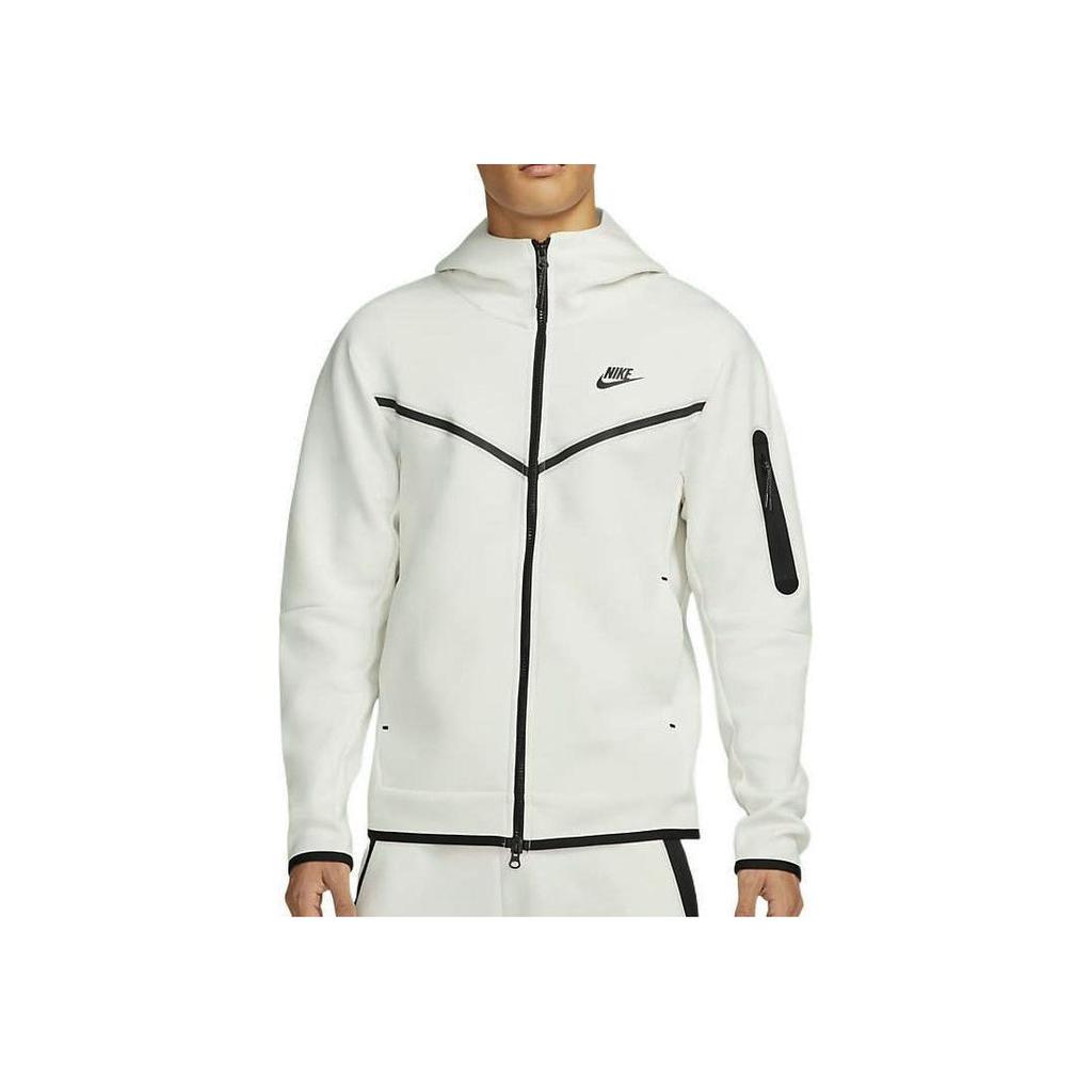 Nike Celoplošný zip s potiskem loga Bunda s kapucí Pánské svrchní oblečení Bílá CU4490-072