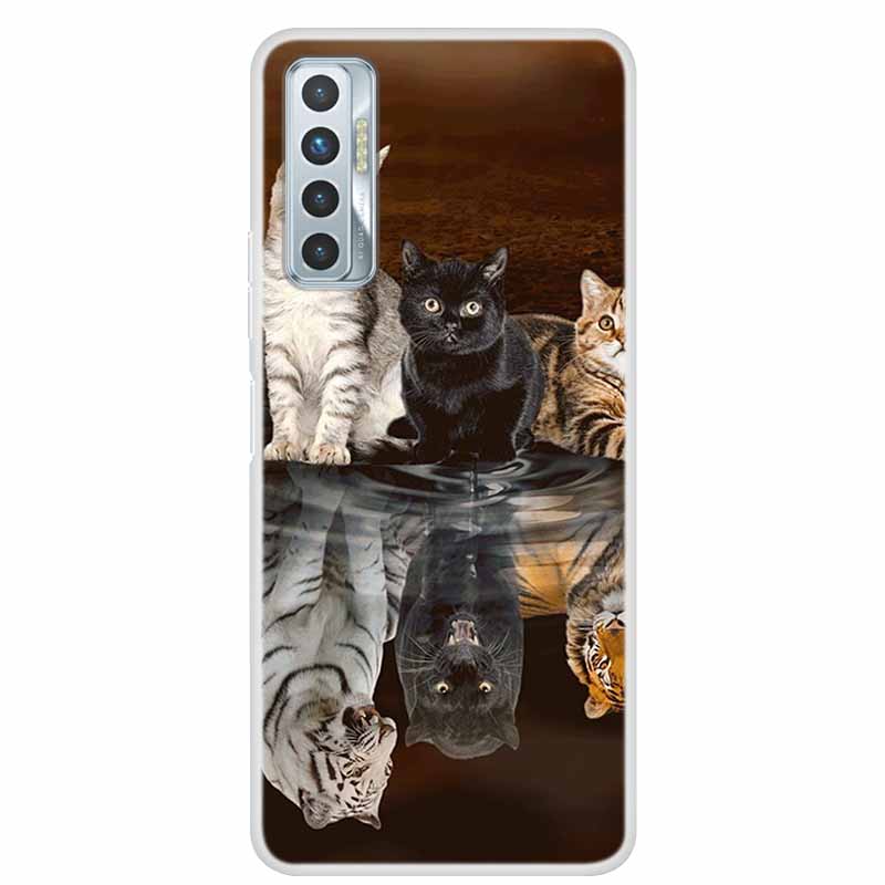 For Tecno Camon 17P Case Luxury Silicone TPU Soft Cover Phone Case For Tecno Camon 17 CG7 CG6 1 7 Coque Shockproof Cartoon Funda