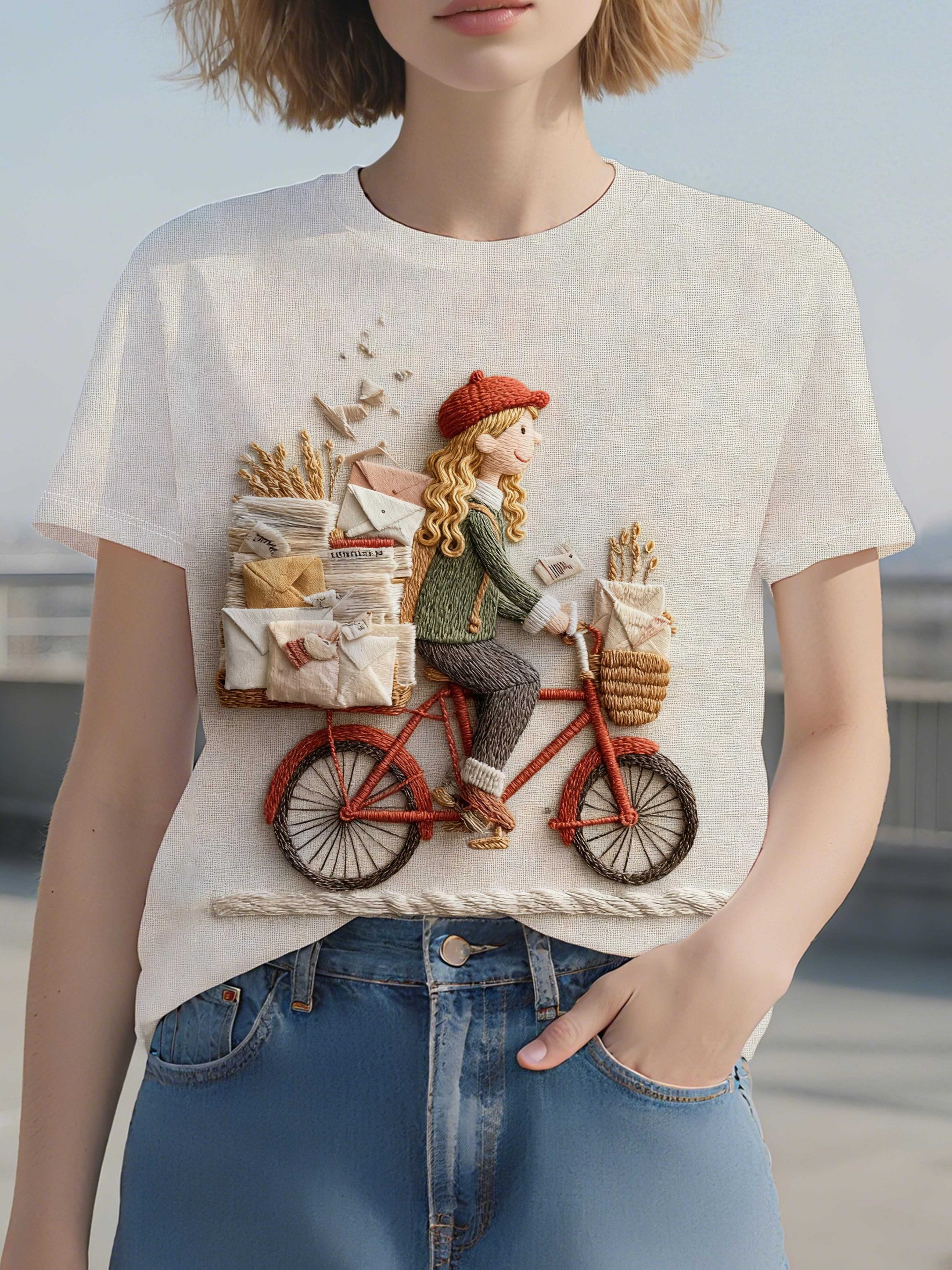 

Women s Quick-Dry T-Shirt with 3 Cycling Letter Delivery Embroidery - Round Neck Short Sleeve Blouse-Compatible Top Suitable for Spring Summer Fall. C 2XL дубильная кора