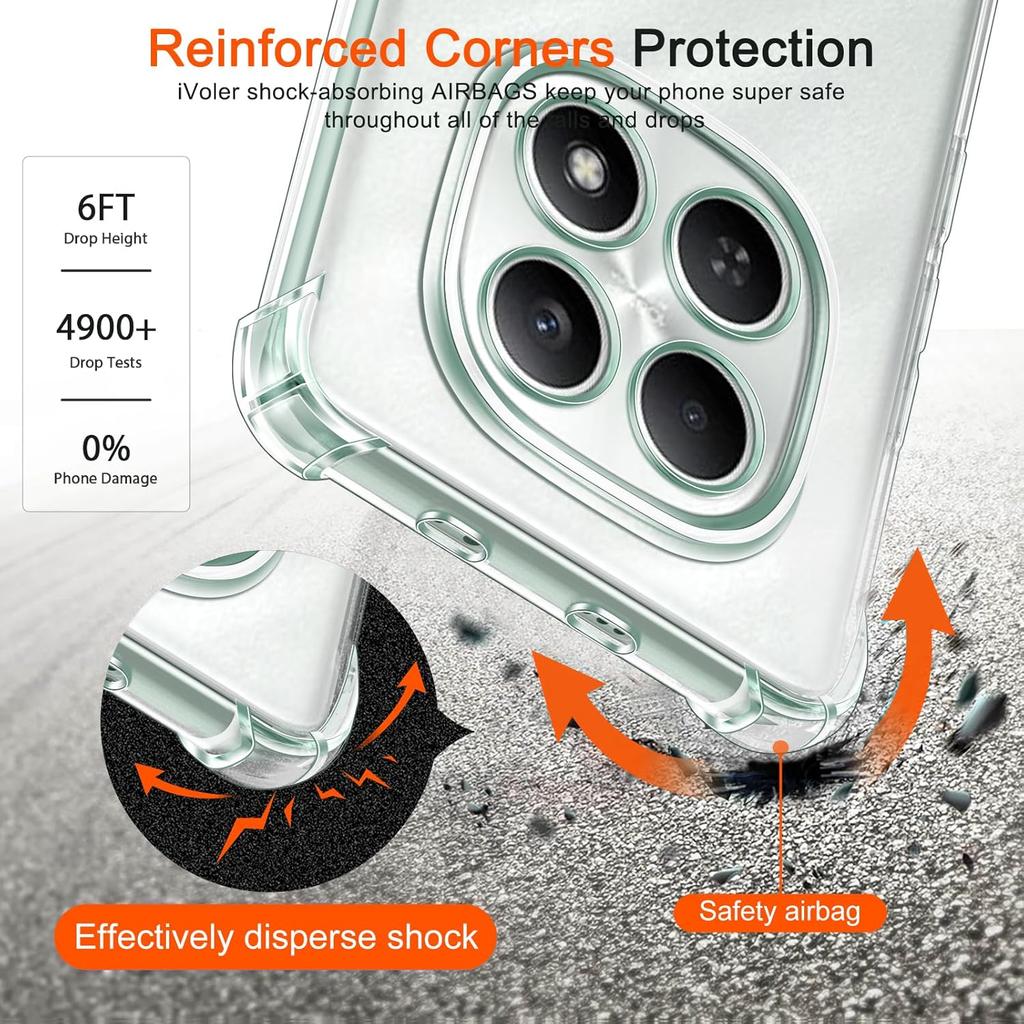 Clear Soft TPU Phone Case Cover for Xiaomi Redmi Note 15 5G Note 15 Pro+ 5G POCO M8 Pro Shockproof Full Body Protect Cases Redmi Note15Pro 4G 5G