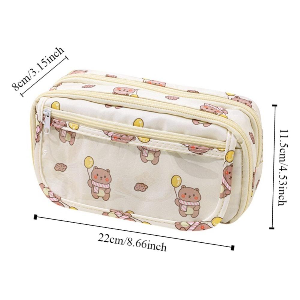 Aesthetic Cute Animal Pencil Bag Good Looking Stationery Storage Bag  Student