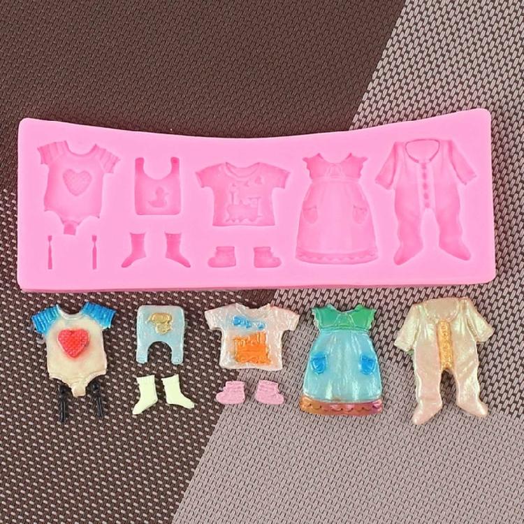 Silicone Mold Chocolate Hats Clothes Fondant Cake Candy Soap Moulds for Decor