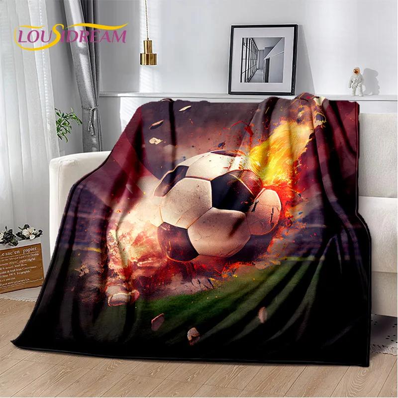 29 Stil Futbol Sahası Futbol Spor Karikatür Yumuşak Battaniye, Ev Yatak Odası Yatak Kanepe Seyahat Örtüsü Çocuk Hediyesi için Yumuşak Atma Battaniye