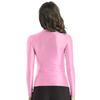 M-XL Women's Glossy Yoga Top: O Neck Long Sleeve Solid Color Slim Fit Breathable T-Shirt for Athletic Wear