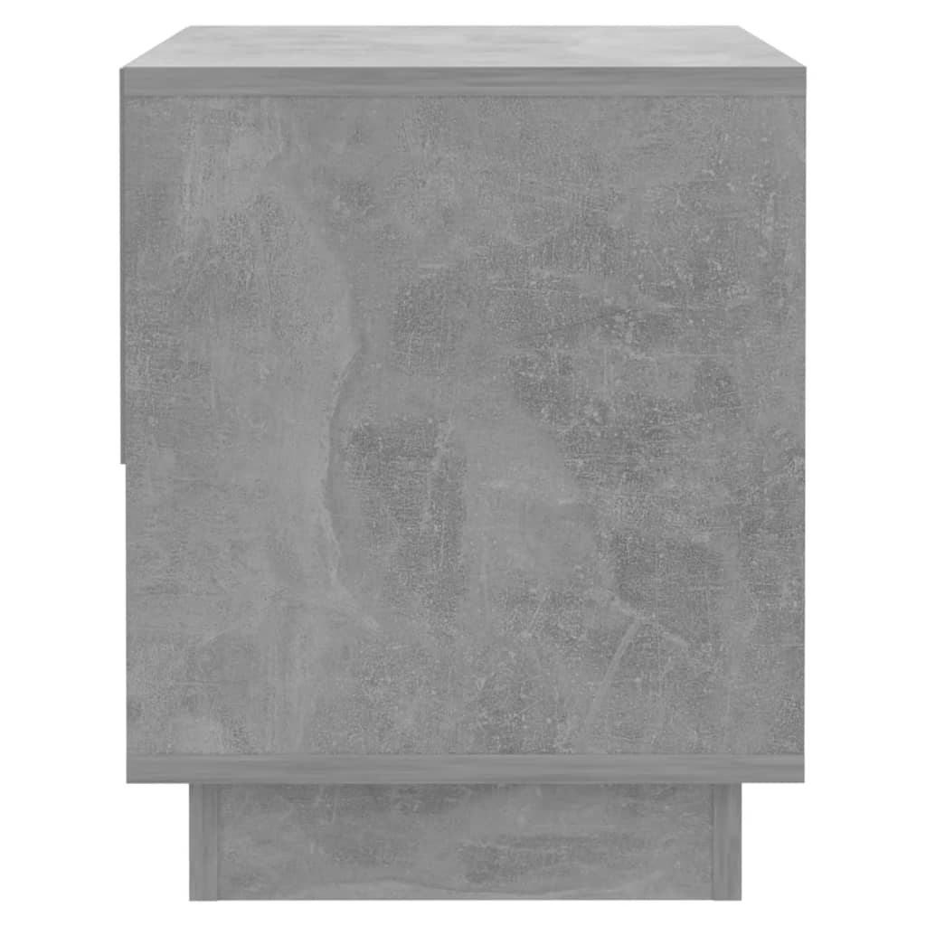 Nightstand Concrete Gray 45 x 34 x 44 cm Particleboard