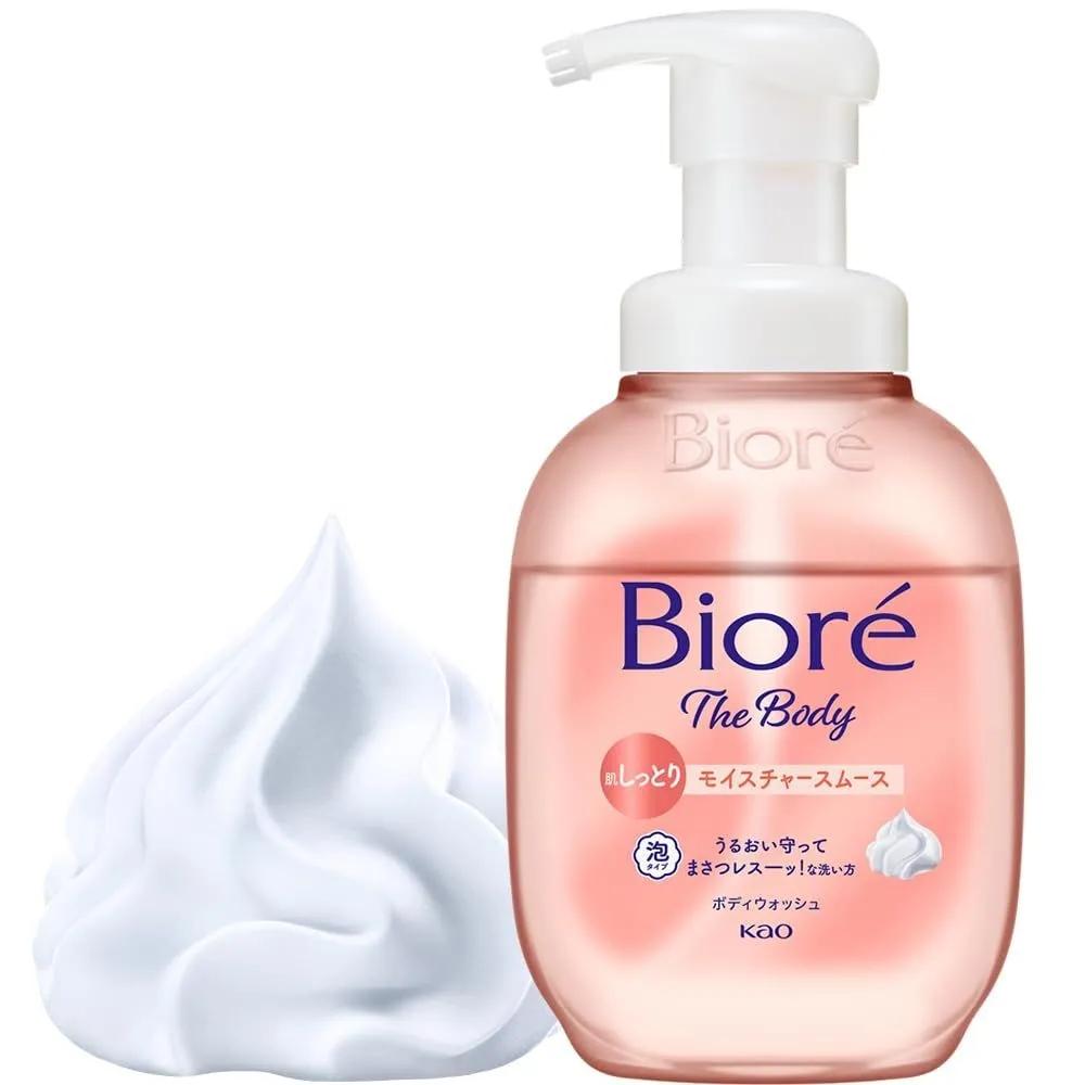 Biore The Body Гель для душа пенящийся Увлажняющий Гладкий 510 мл Набор из 4 шт.