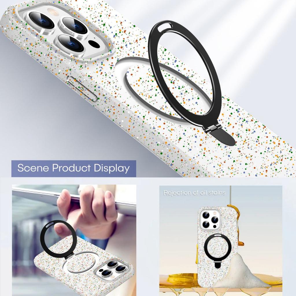 For Apple 17 Pro Max Colorful Magnetic Suction 16 for Apple Phone Case 15 Magnet Stand Mobile Phone Protective Case
