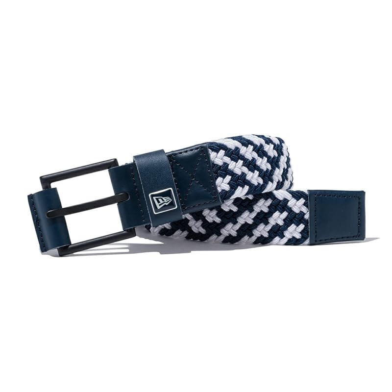 

[New Era] stretch belt navy/white FREE BELT STRETCH WEAVE NVY WHI 25J
