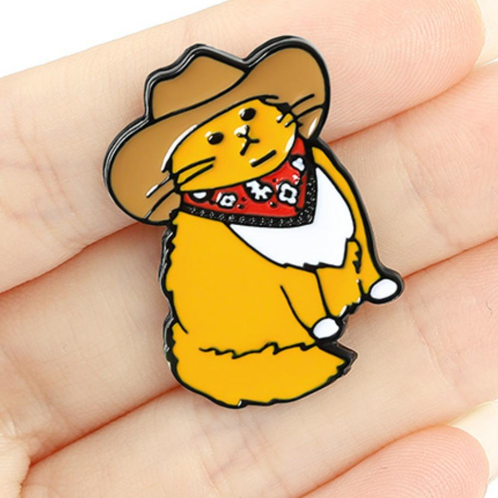 

Metal Enamel Pins Cartoon Animal Jewelry Funny Brooches Kids Friends
