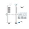 Luxury HomeDec High-Pressure Polished Chrome Water Saving Eco-Friendly Handheld Shower Head for Hotel Bathrooms Brass Faucet