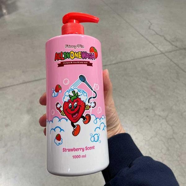 

FunnyPia All in One Wash клубника 1000мл корейская косметическая косметика