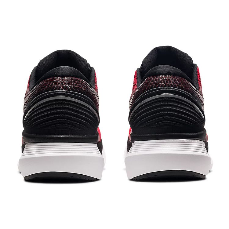 Asics Glideride 2 Pohodlná tkanina Odolné Nízké Maratonové Běžecké Boty Pánské tenisky Černá Červená 1011B016-608