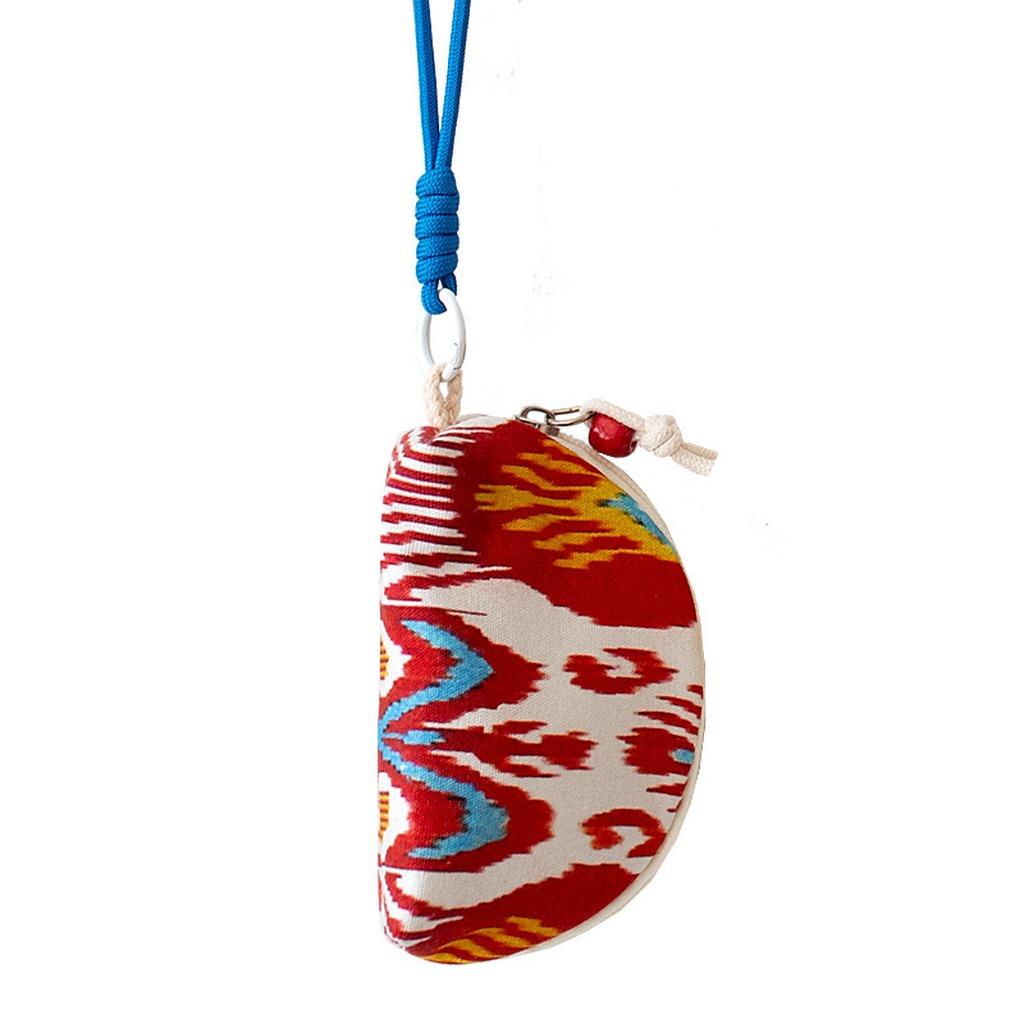 

Lightweight Women Coin Purse Ethnic Pattern Zipper Key Bag Sanitary Napkin Storage Pouch Travel Lipstick Organizer Handbag красный