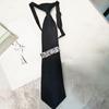 Girls JK Uniform Black Ties Preepy Look Adjustable Bowtie Neck Ties Uniform Tie
