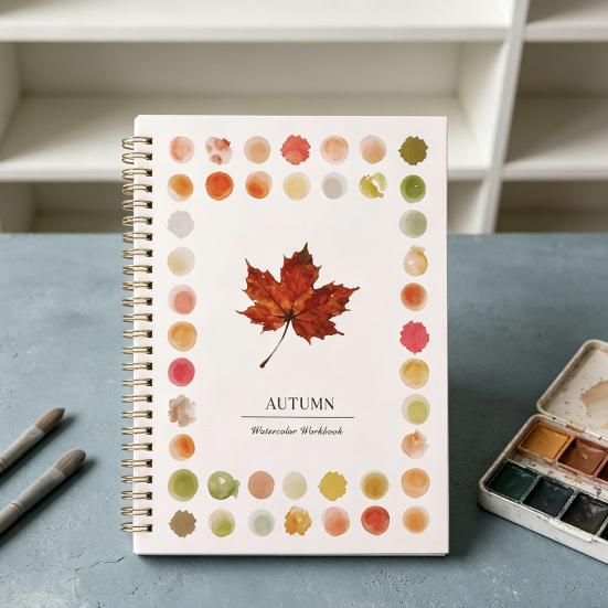 Watercolor Painting Book Step-by-Step Guide Color Mixing Blending Illustrations Animals Flowers Baking Coloring Book