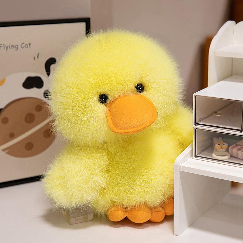 New Cute Little Yellow Duck Doll Fried Duck Plush Toy Children's Comforting Rag Doll Holiday Gift